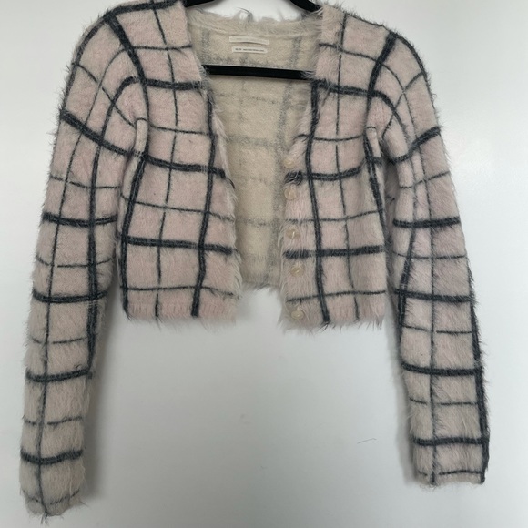 Urban Outfitters Light pink check cardigans, XS - Picture 4 of 4